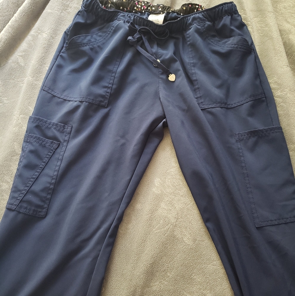 Navy blue scrub pants